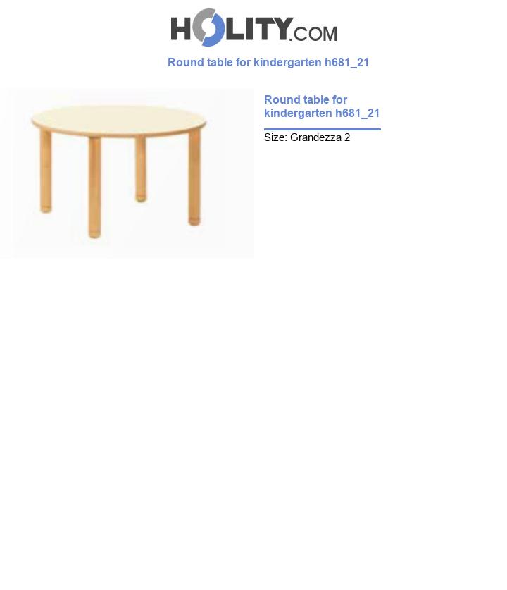 Round table for kindergarten h681_21