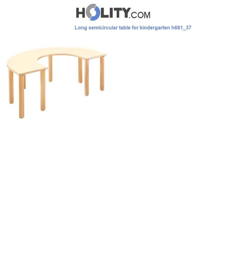 Long semicircular table for kindergarten h681_37