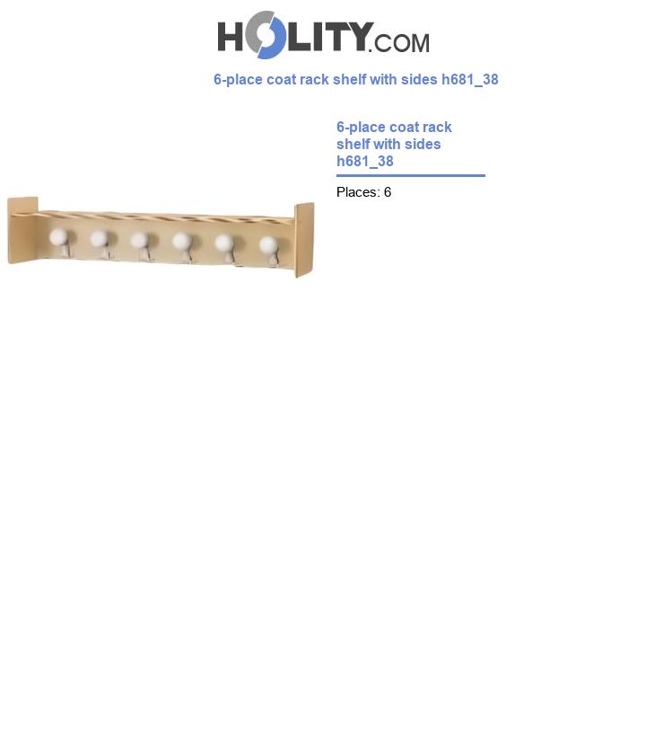 6-place coat rack shelf with sides h681_38