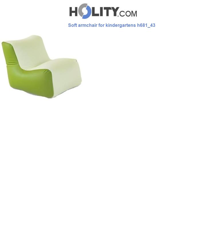 Soft armchair for kindergartens h681_43