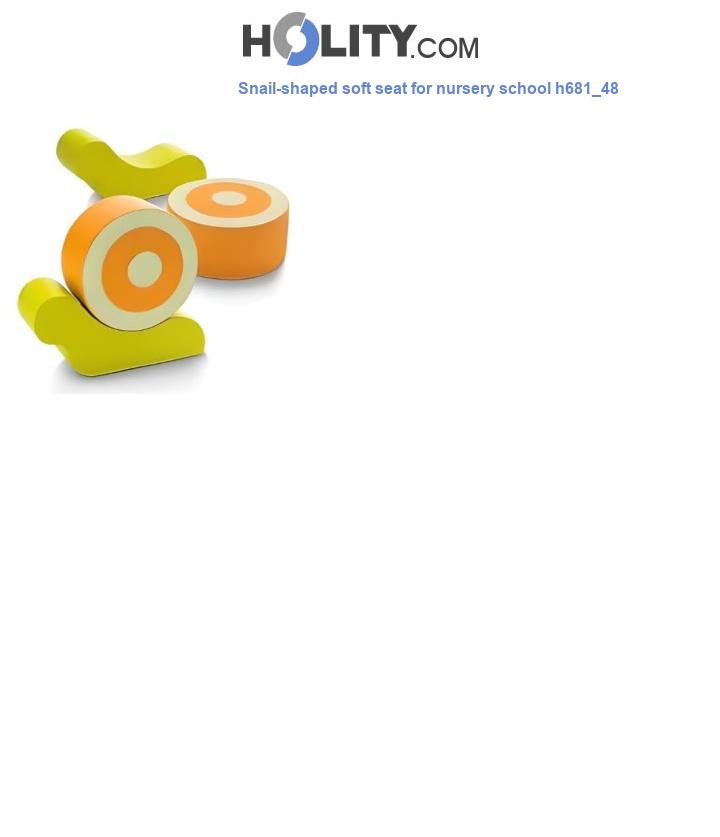Snail-shaped soft seat for nursery school h681_48