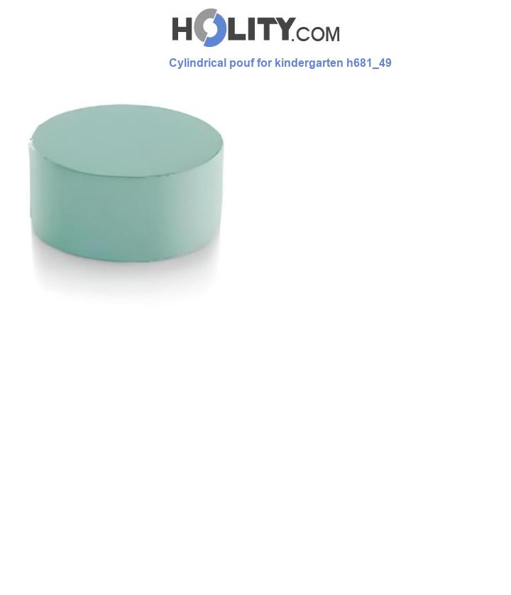 Cylindrical pouf for kindergarten h681_49