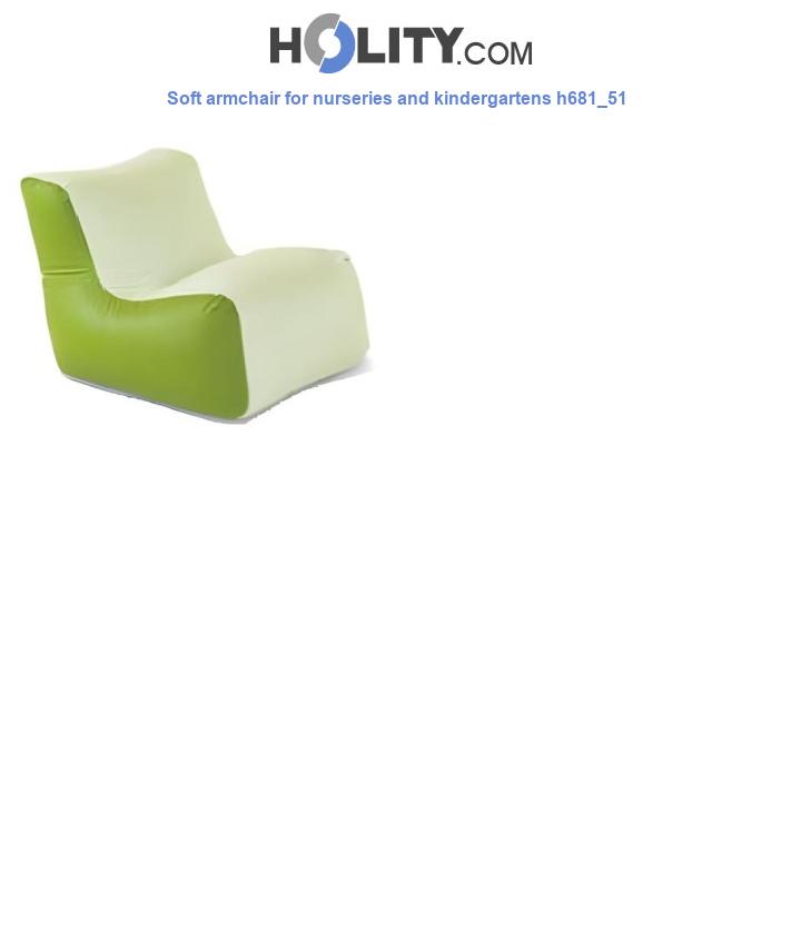 Soft armchair for nurseries and kindergartens h681_51