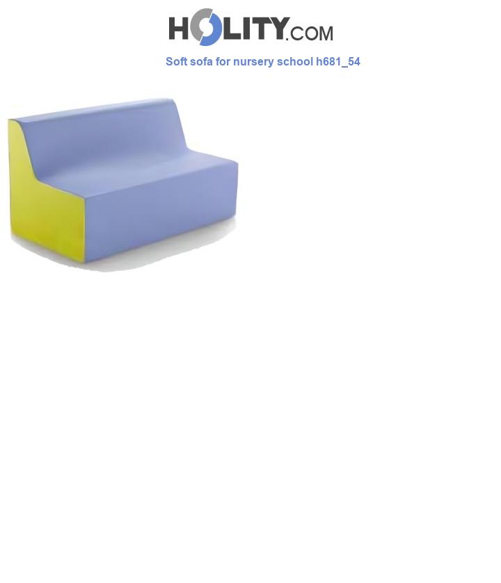 Soft sofa for nursery school h681_54