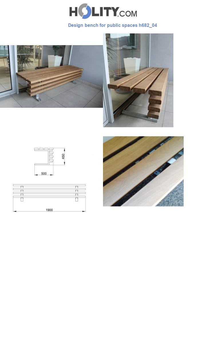 Design bench for public spaces h682_04