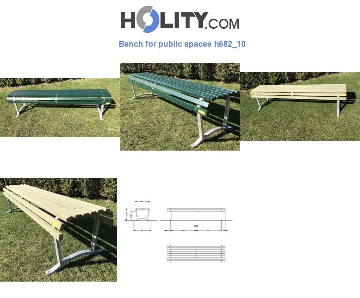 Bench for public spaces h682_10