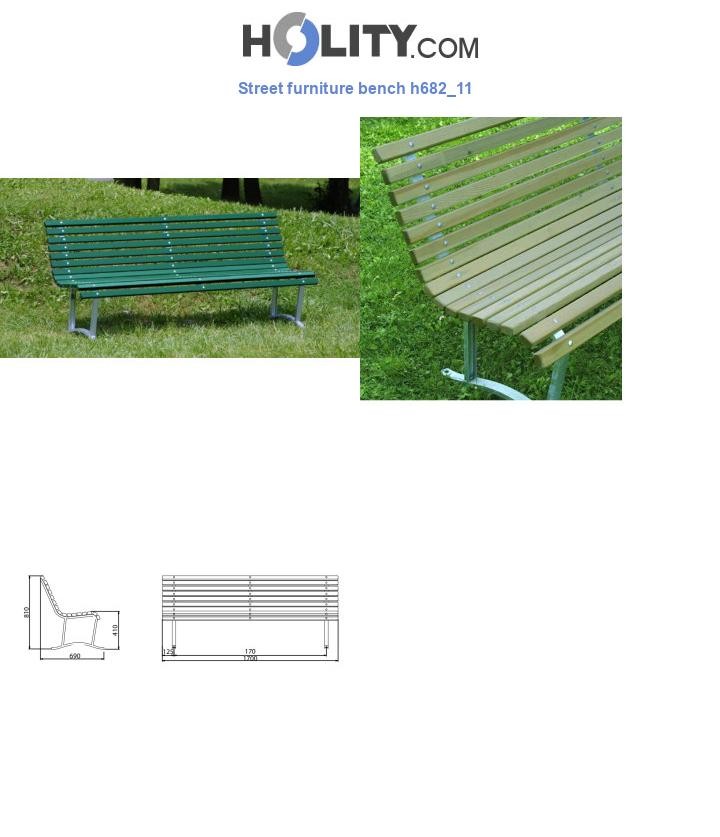 Street furniture bench h682_11