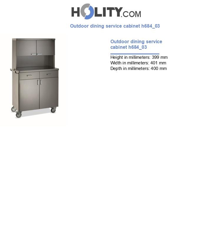 Outdoor dining service cabinet h684_03