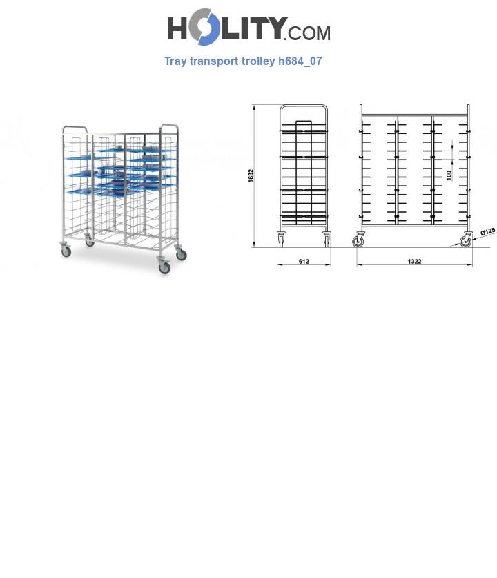 Tray transport trolley h684_07