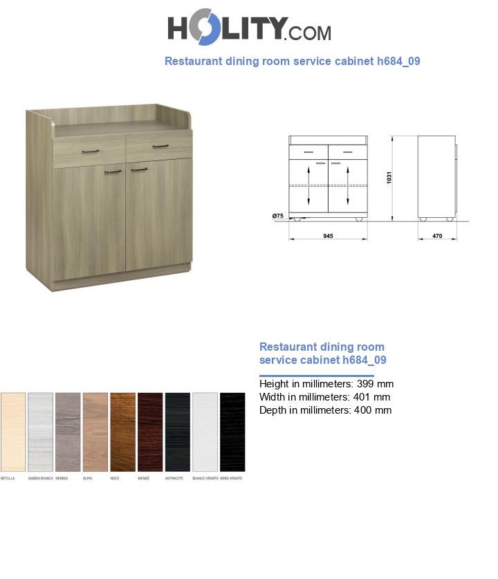 Restaurant dining room service cabinet h684_09