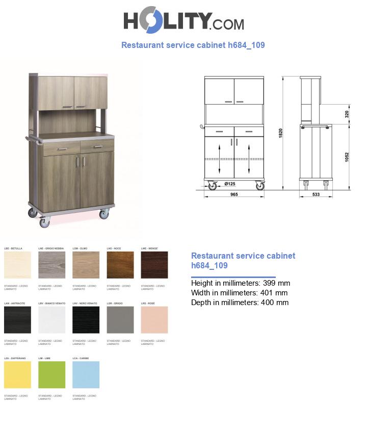Restaurant service cabinet h684_109