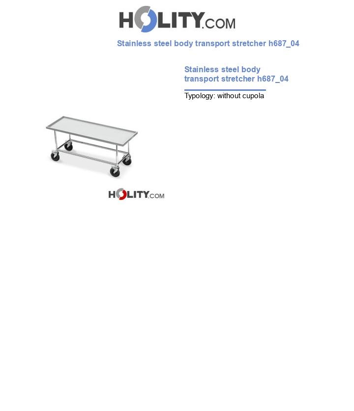 Stainless steel body transport stretcher h687_04