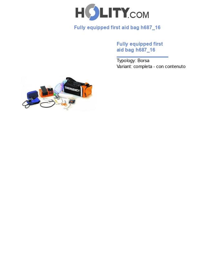 Fully equipped first aid bag h687_16