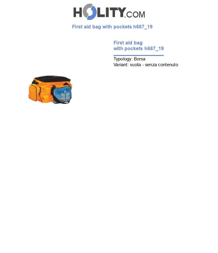 First aid bag with pockets h687_19