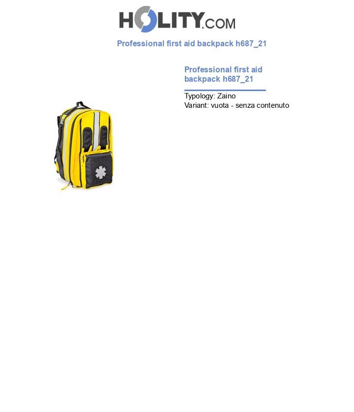 Professional first aid backpack h687_21