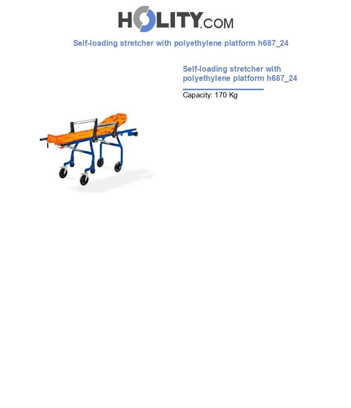 Self-loading stretcher with polyethylene platform h687_24