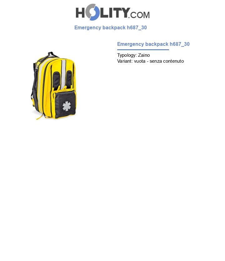 Emergency backpack h687_30