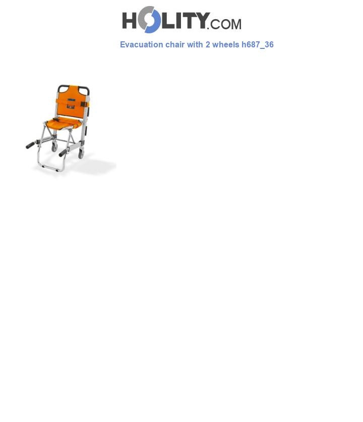 Evacuation chair with 2 wheels h687_36