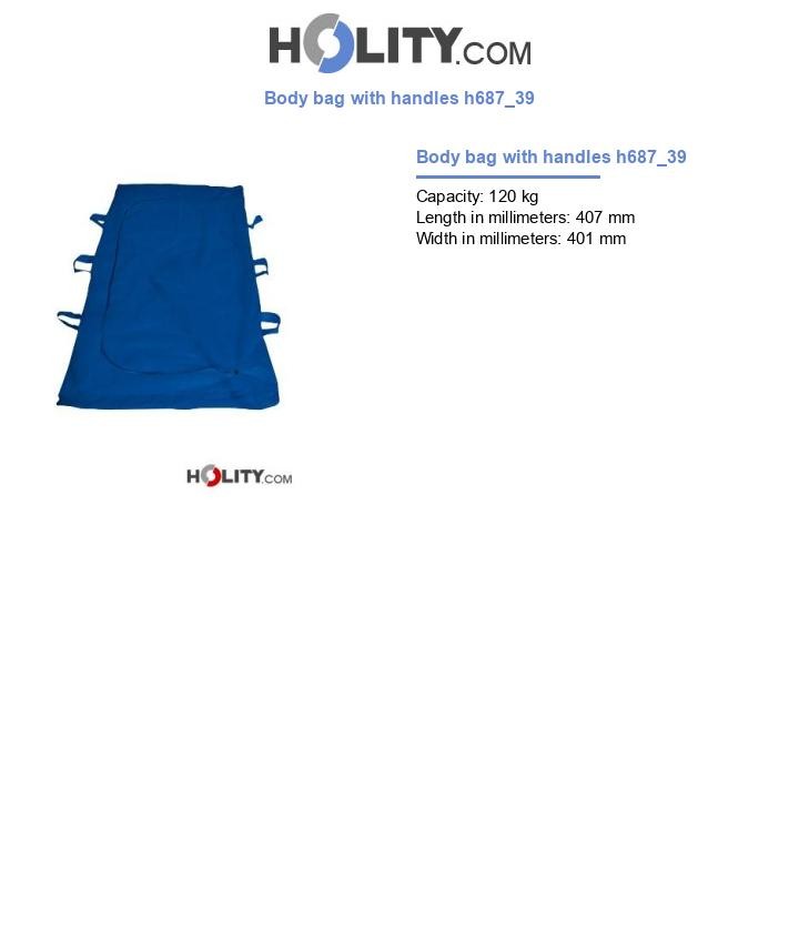 Body bag with handles h687_39