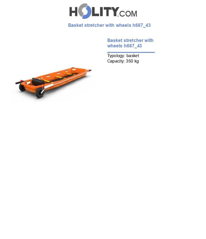 Basket stretcher with wheels h687_43