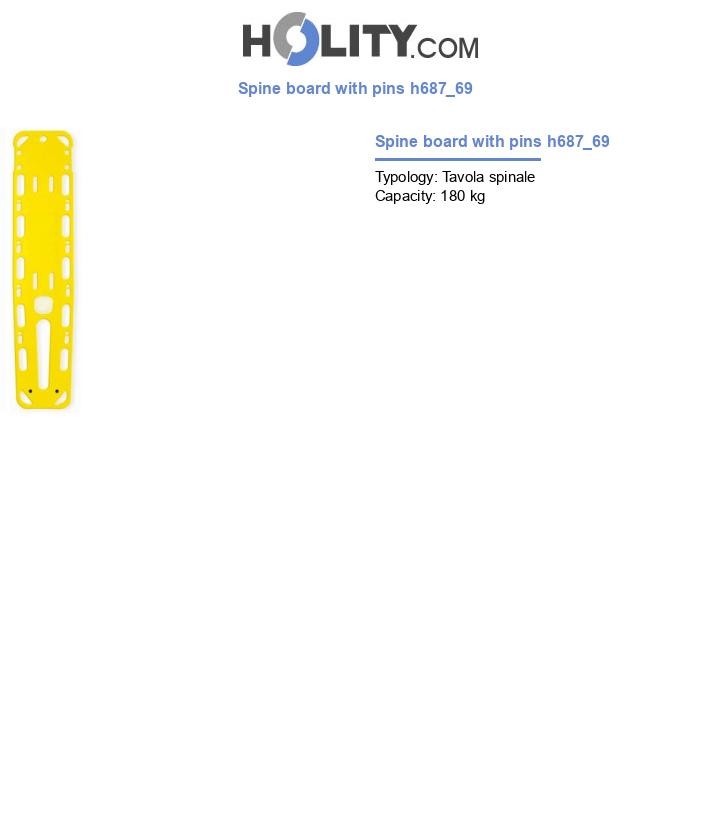 Spine board with pins h687_69