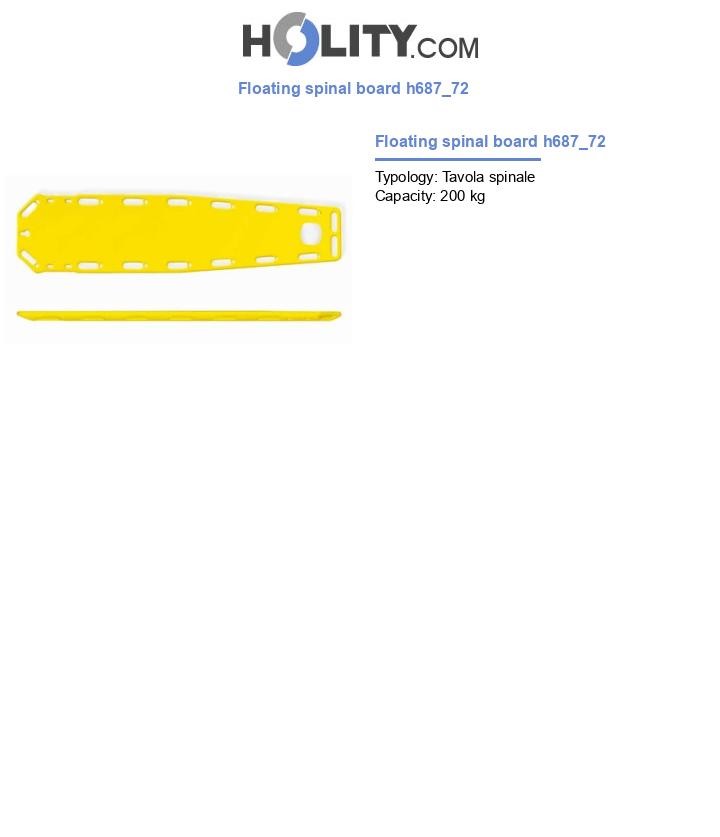 Floating spinal board h687_72