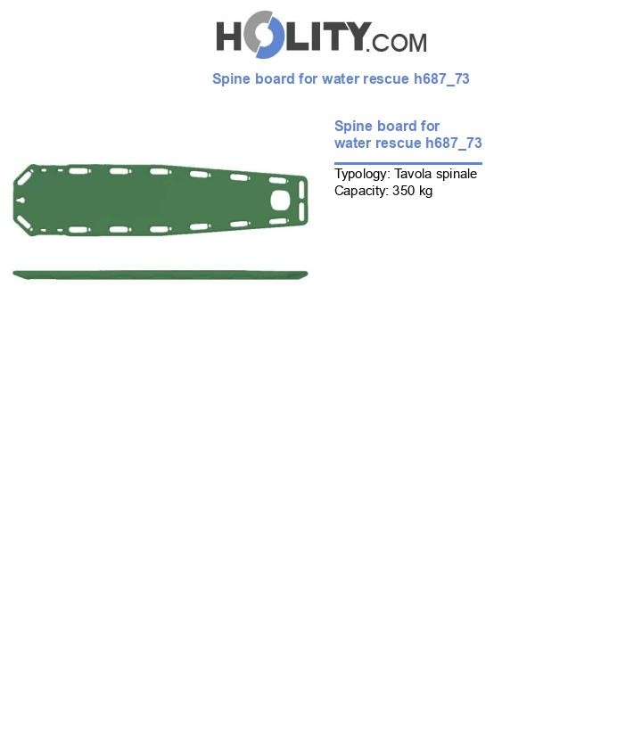Spine board for water rescue h687_73