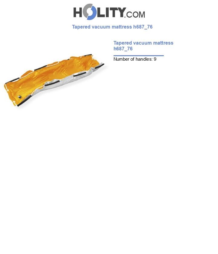Tapered vacuum mattress h687_76