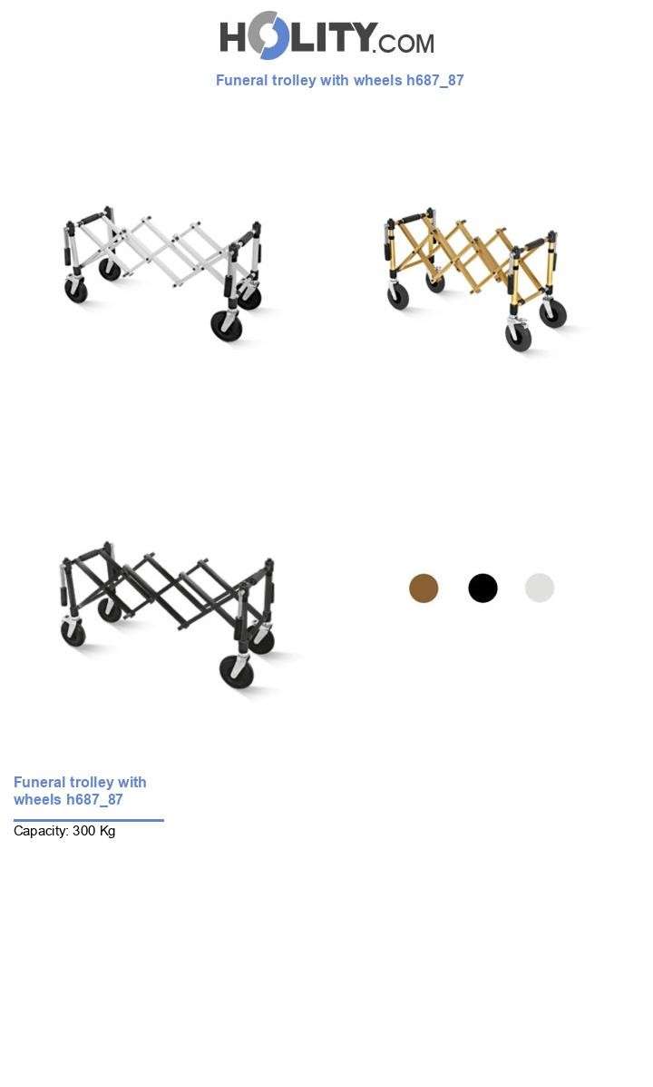 Funeral trolley with wheels h687_87