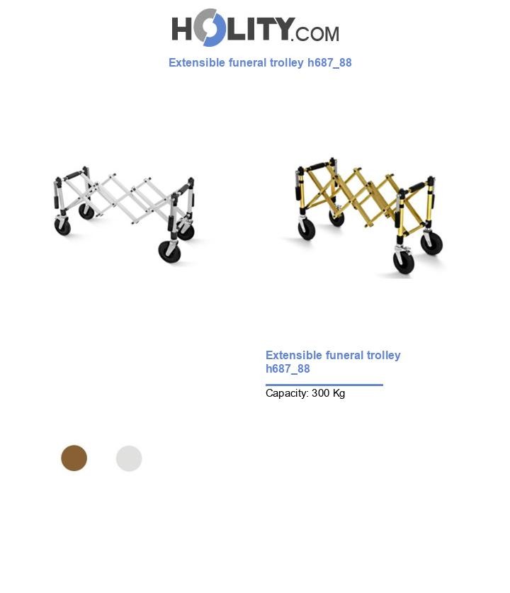 Extensible funeral trolley h687_88
