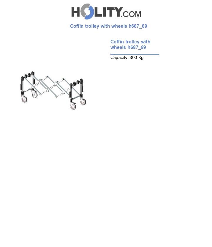 Coffin trolley with wheels h687_89