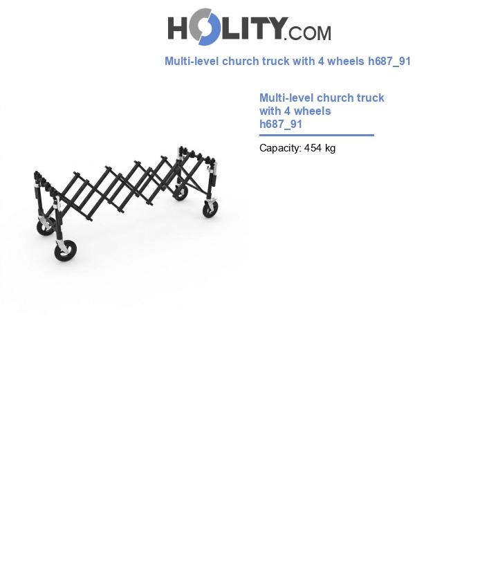 Multi-level church truck with 4 wheels h687_91