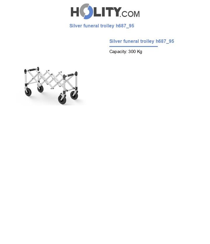 Silver funeral trolley h687_95