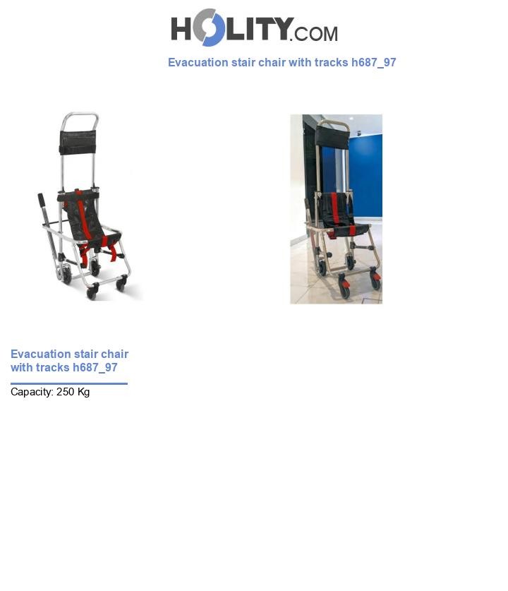Evacuation stair chair with tracks h687_97