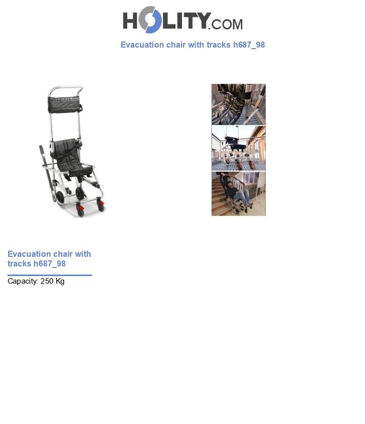 Evacuation chair with tracks h687_98