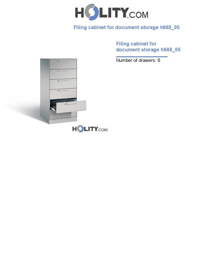 Filing cabinet for document storage h688_05