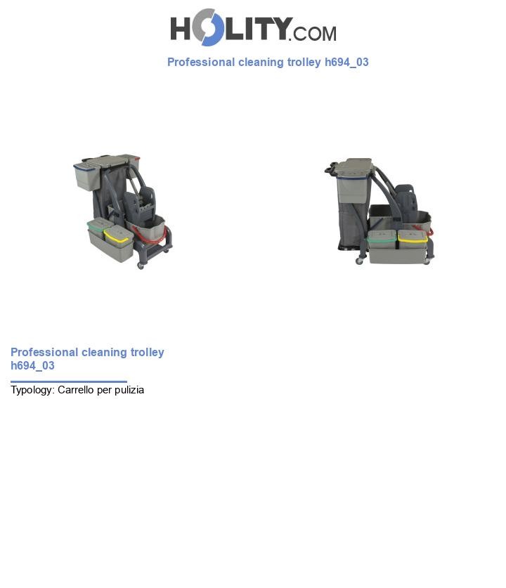 Professional cleaning trolley h694_03