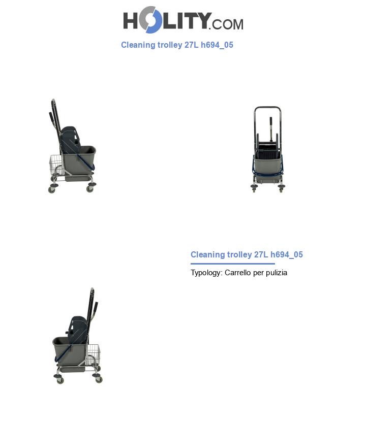 Cleaning trolley 27L h694_05