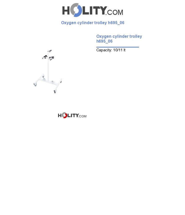 Oxygen cylinder trolley h695_06