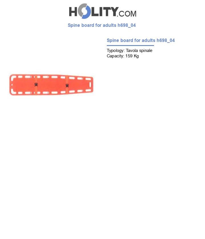 Spine board for adults h698_04