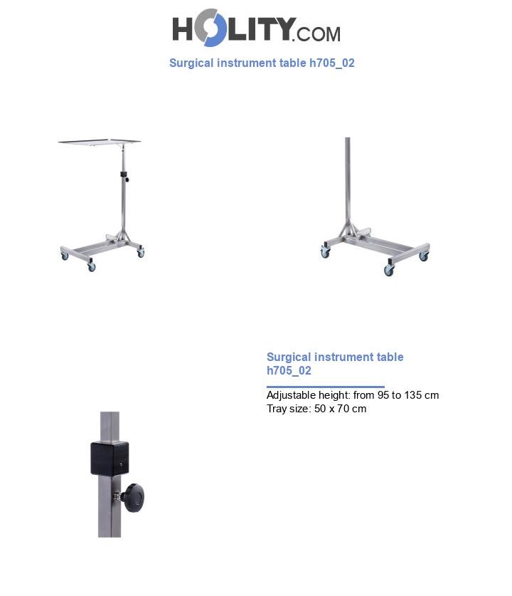Surgical instrument table h705_02