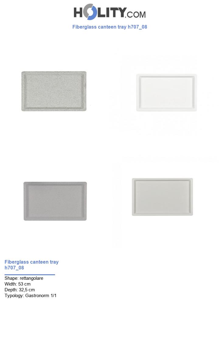 Fiberglass canteen tray h707_08