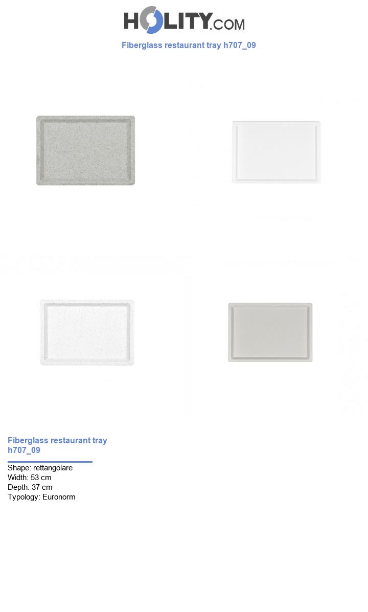 Fiberglass restaurant tray h707_09
