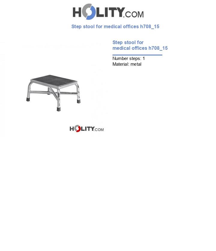 Step stool for medical offices h708_15