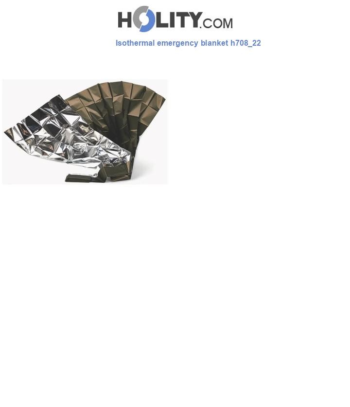 Isothermal emergency blanket h708_22