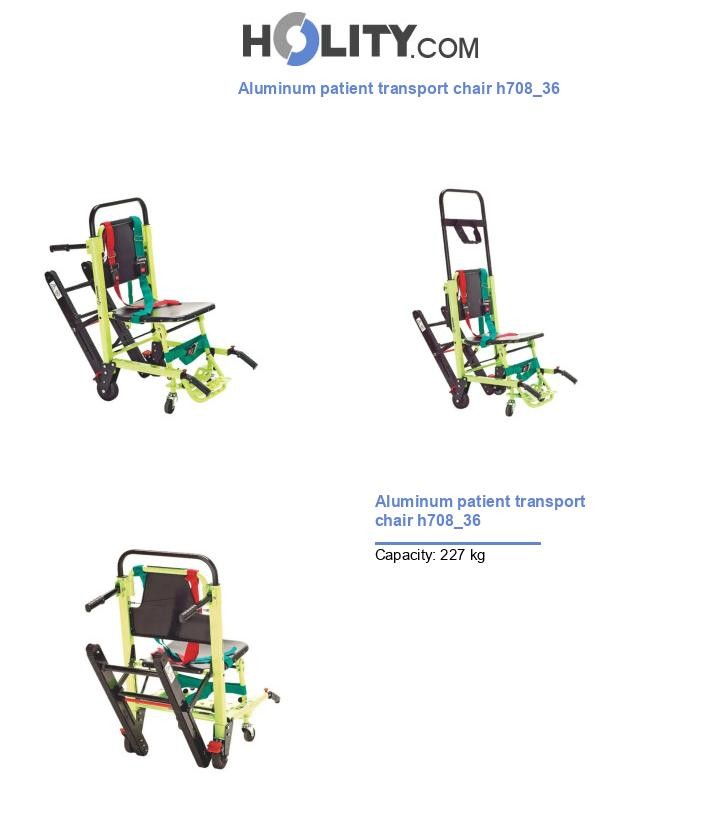 Aluminum patient transport chair h708_36