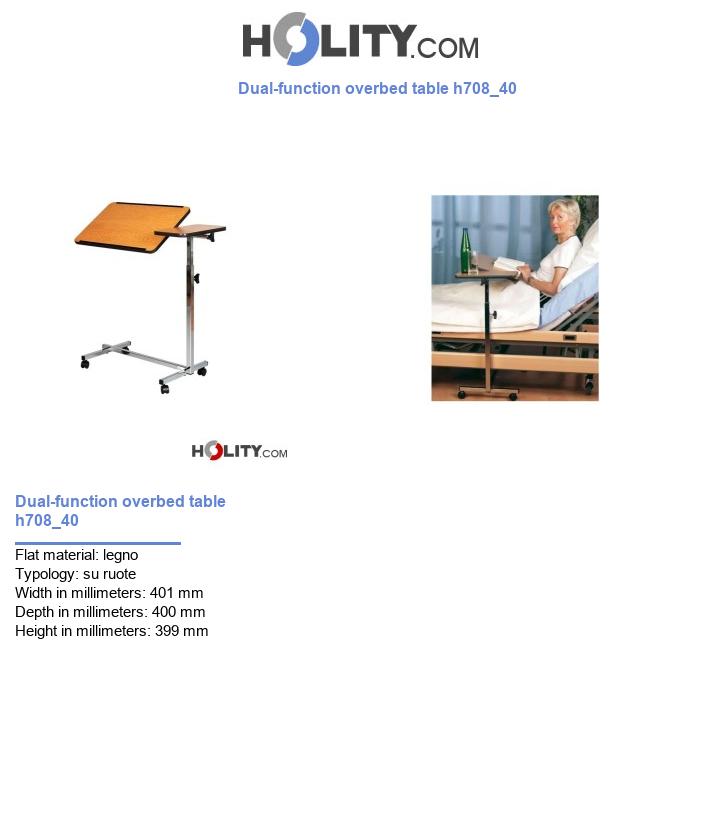 Dual-function overbed table h708_40