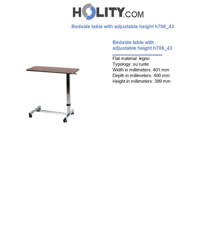 Bedside table with adjustable height h708_43
