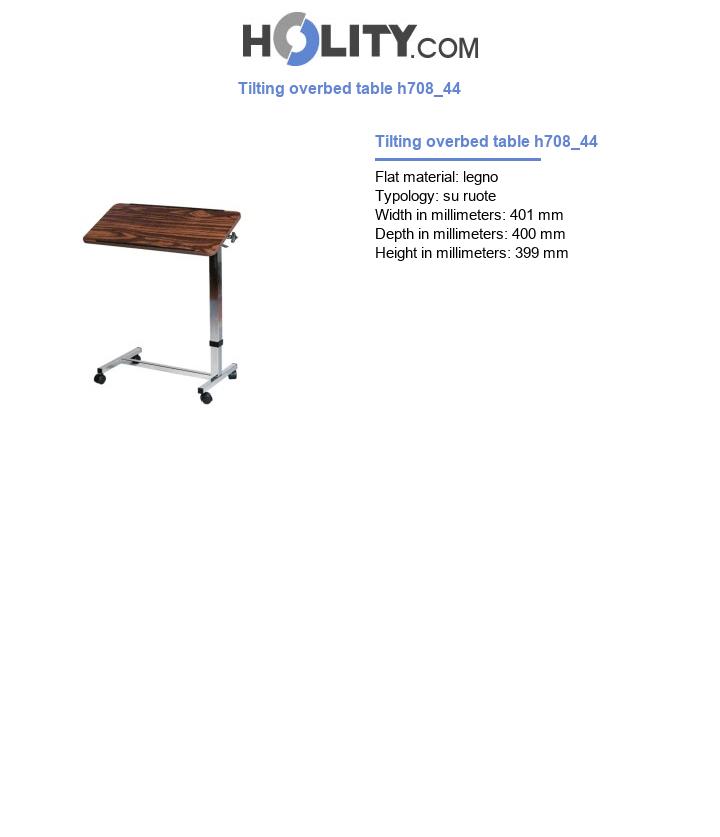 Tilting overbed table h708_44