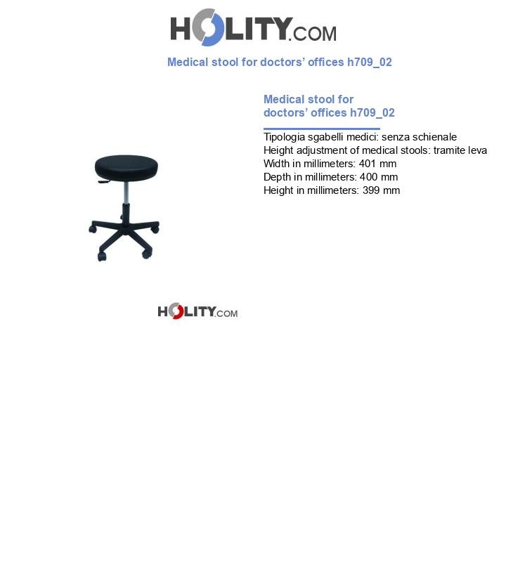 Medical stool for doctors’ offices h709_02